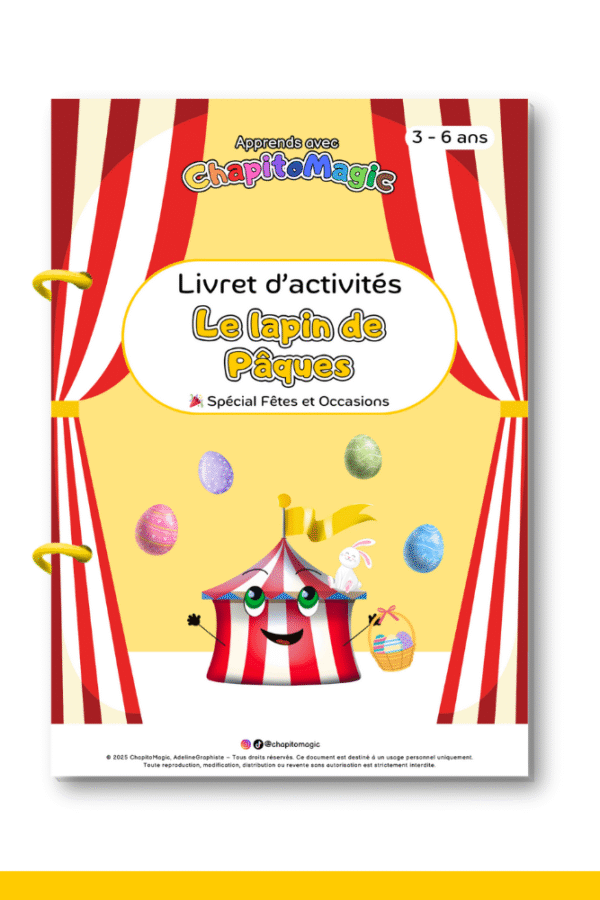 Livret d'activité Le Lapin de Pâques chapitomagic
